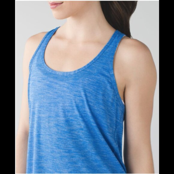 Lululemon Blue Racerback Tank Top Lightweight Athletic Yoga Gym Top Size S - Picture 5 of 14